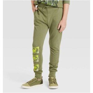 Jurassic Park Boys' Jogger Pants Green Size Large
